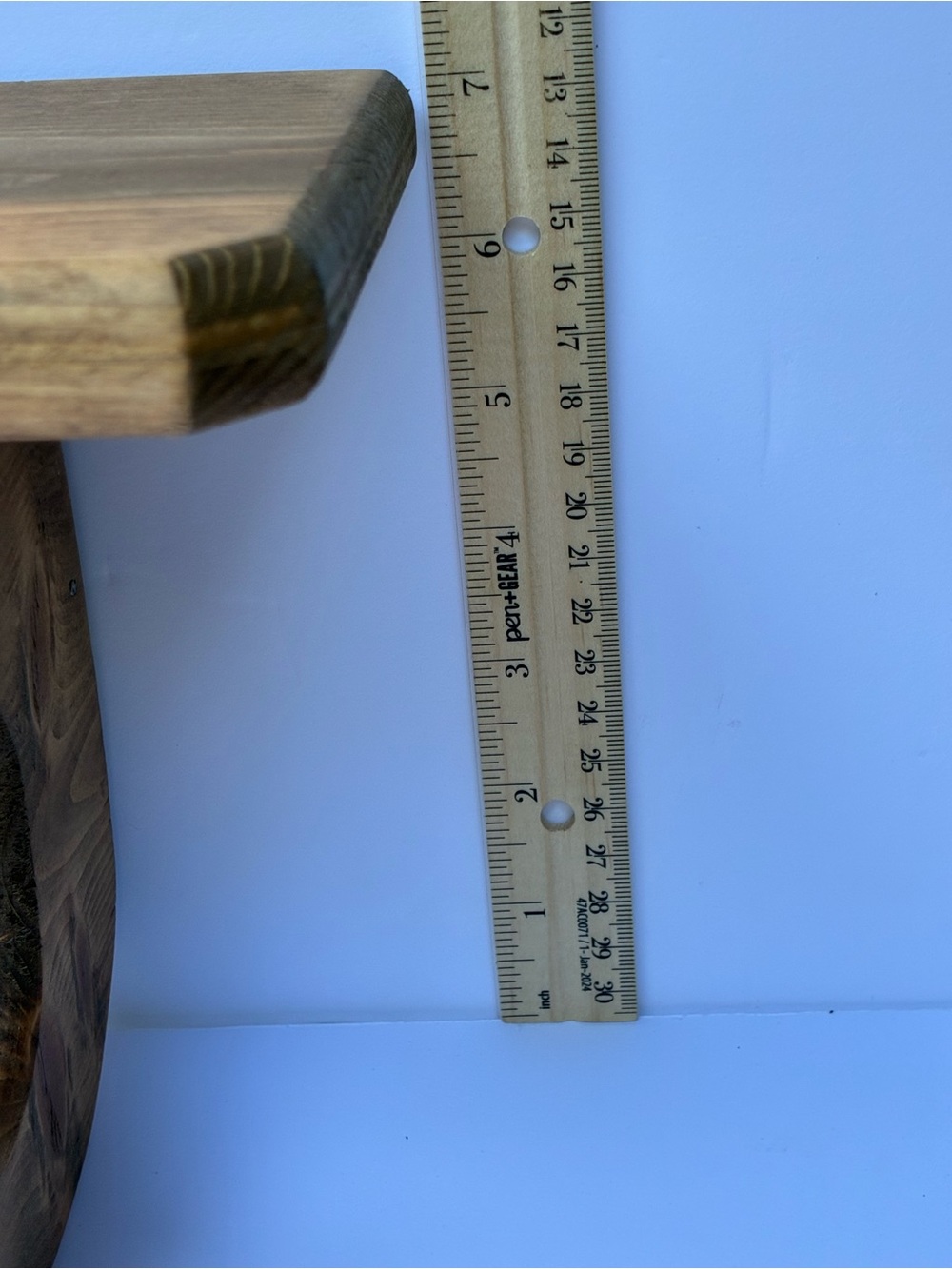 Vintage Wood Heart Wall Shelf Hooks Cottagecore Farmhouse - Picture 7 of 15